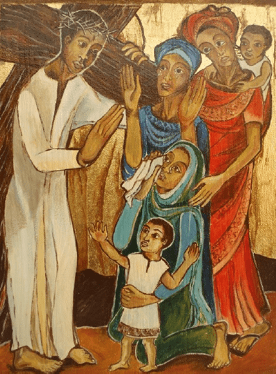 06-Sixième station: Jésus console les femmes de Jérusalem
