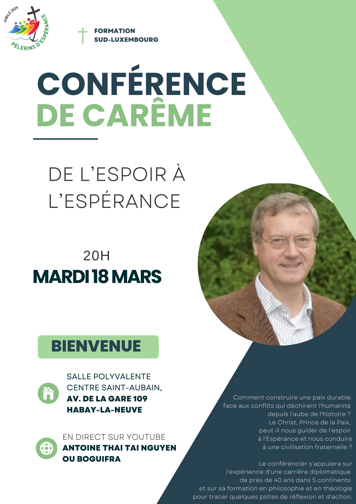 Affiche "De l'espoir à l'espérance"