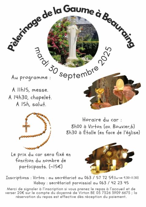 Pèlerinage annuel à Beauraing 2025