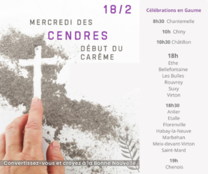 Entrée en carême : messes des cendres