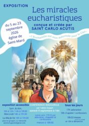 Saint Carlo Acutis : exposition du 3 au 23 septembre